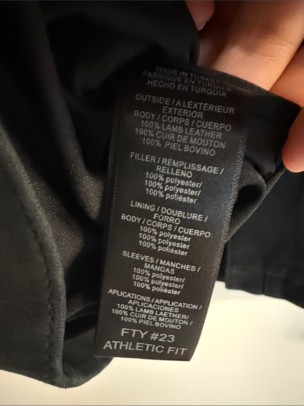 Thursday Boot Company Men's Black Leather Zip Jacket - Picture 5 of 5